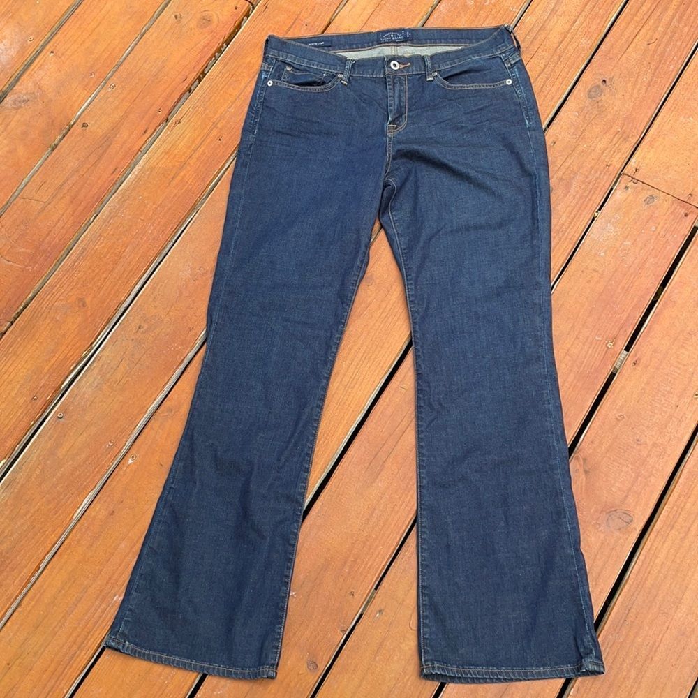 Lucky Brand Dark Indigo Wide Leg Jeans